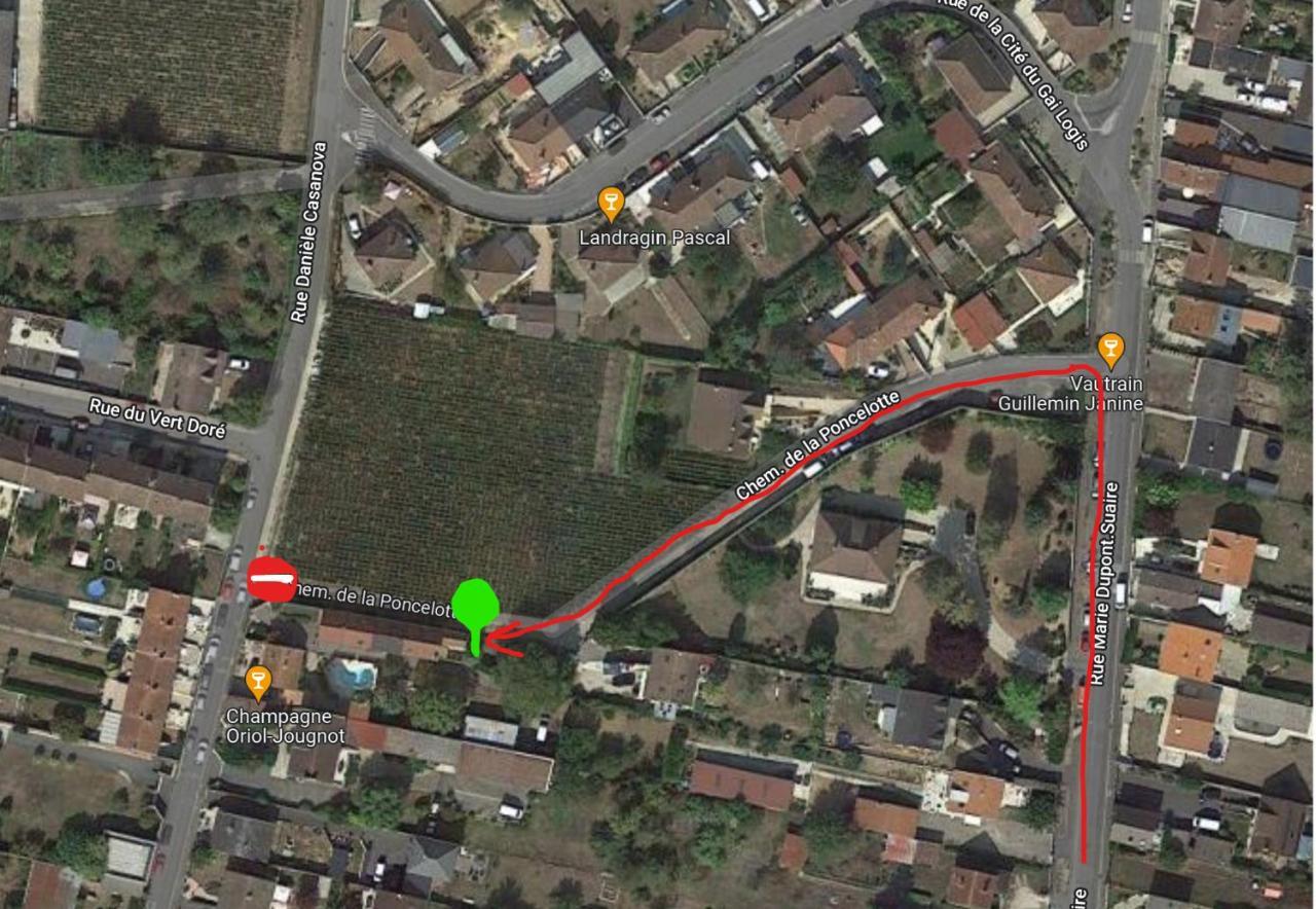 Gite Independant Diz'Enreves Au Coeur Des Vignes Dizy Exterior foto